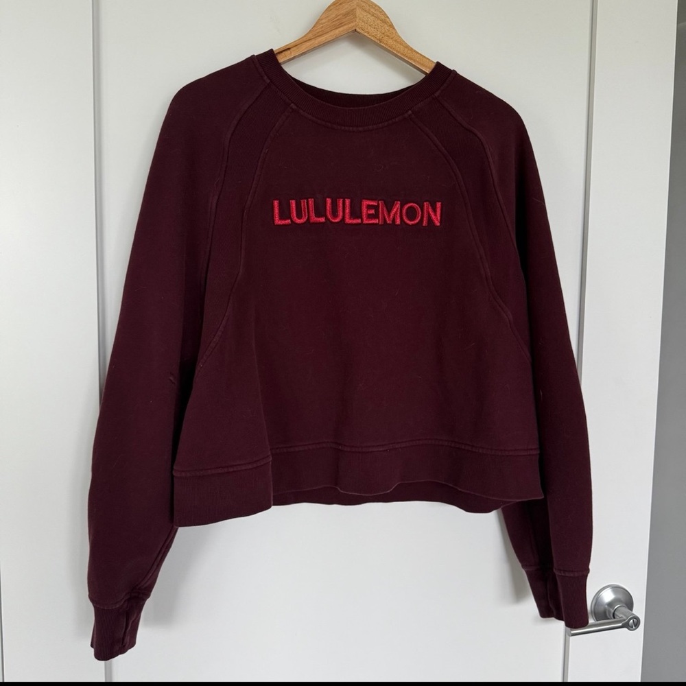 Lululemon | Scuba Oversized Pullover Wordmark in Garnet Size XL/XXL